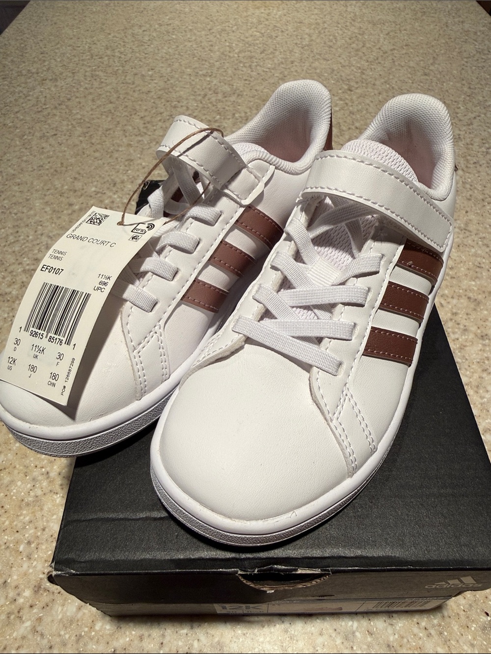 [NEW] Adidas Grand Court C Kids Sneakers Size US 12K